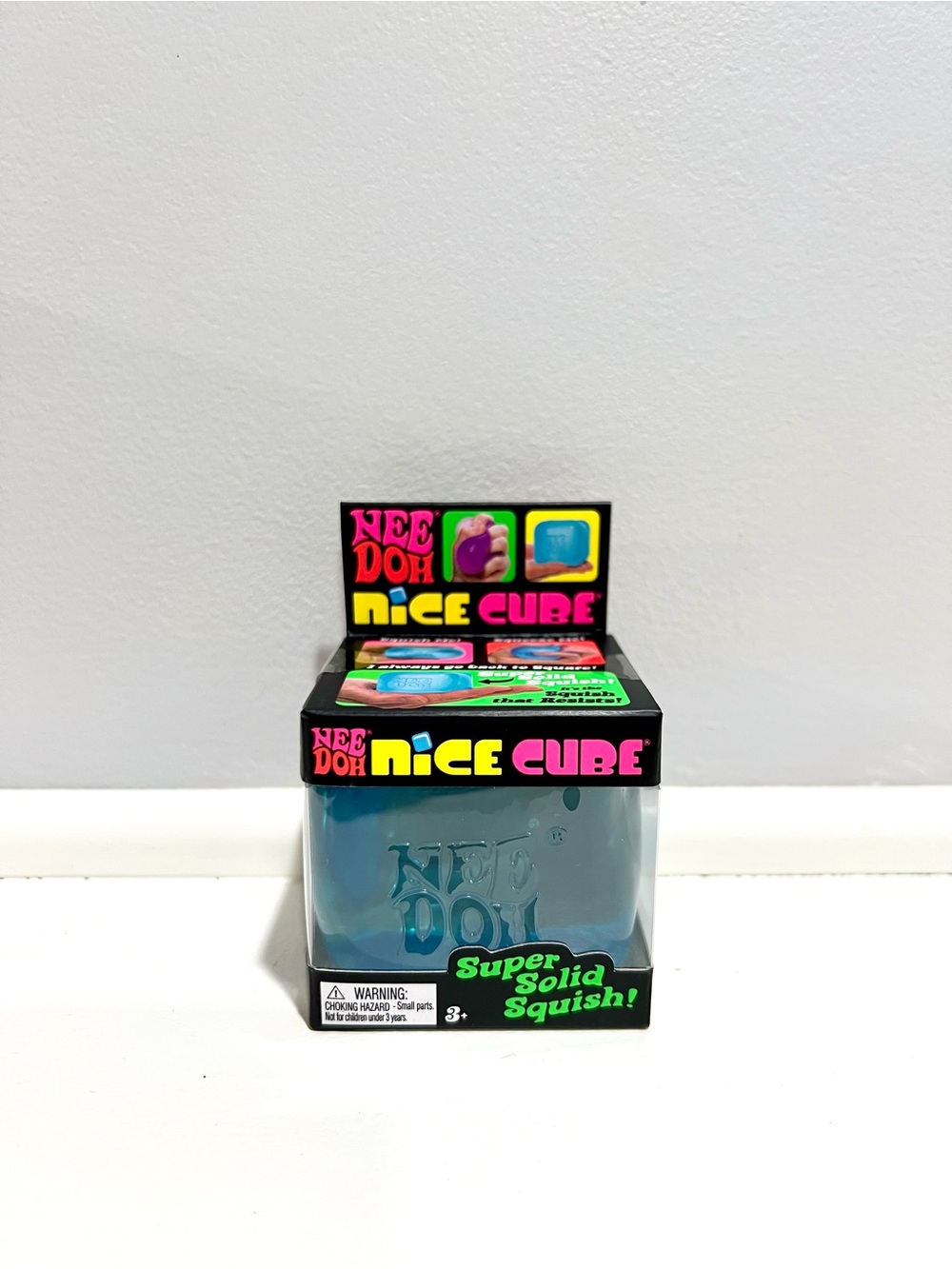 NeeDoh Nice Cube Super Solid Squish - Blue